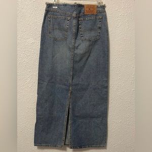 Lucky Brand Vintage denim maxi skirt size 28/6